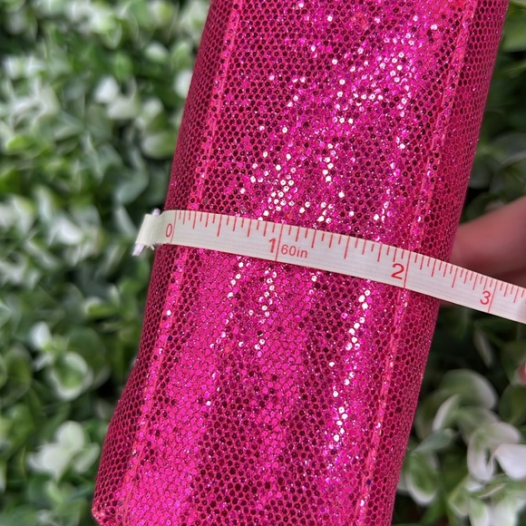 Glitter Pink Sparkly Metallic Cosmetic Bag - Picture 14 of 15